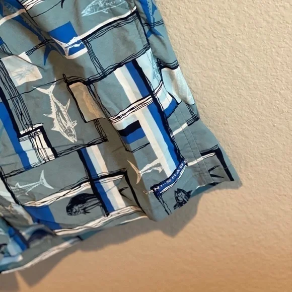 Columbia Backcast II Printed Swim Trunks Blue Fish​​​​​​​​​​ - Picture 12 of 15
